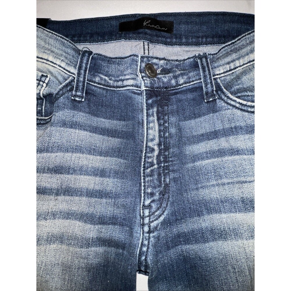 Kancan Moto Woman’s Skinny Stretch Blue Jeans Distressed Size W11/29 - Picture 6 of 11